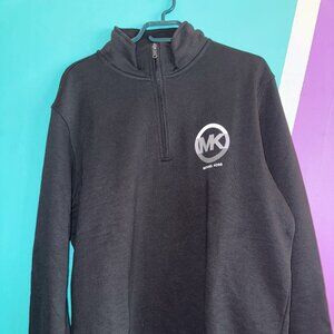 Black Michael Kors Zip Up Sweater, Size XL